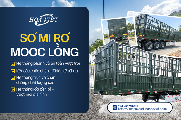 Sơ mi rơ mooc lồng khung mui