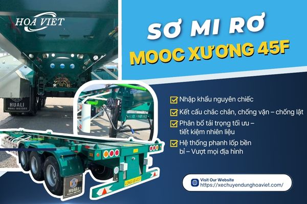 sơ mi rơ mooc xương 3 trục 45 feet
